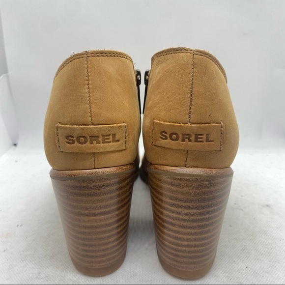Sorel Nadia Peep Toe Leather Bootie - Picture 5 of 6